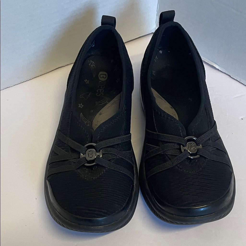 Bzees Niche Women's Black Slip-On Shoes Size 8m